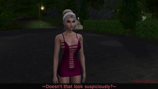 Busty gold digger fucked in the club by a vampire - 4 image