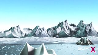 Sex android futanari plays with a sexy blonde in the sci-fi med bay - 2 image