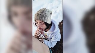 All smiles and blowjobs on snow days ! - 4 image