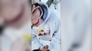 All smiles and blowjobs on snow days ! - 6 image