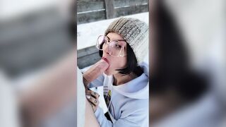 All smiles and blowjobs on snow days ! - 9 image