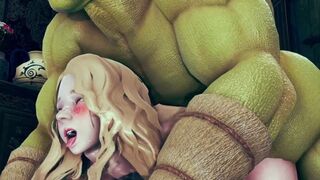 pretty girl fuck with big ork - 1 image