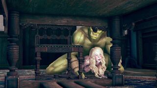 pretty girl fuck with big ork - 3 image