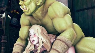 pretty girl fuck with big ork - 4 image