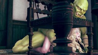 pretty girl fuck with big ork - 6 image