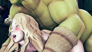 pretty girl fuck with big ork - 7 image