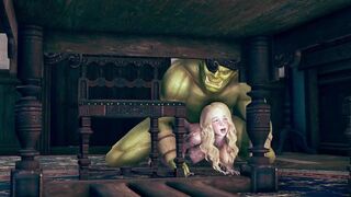 pretty girl fuck with big ork - 8 image