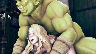 pretty girl fuck with big ork