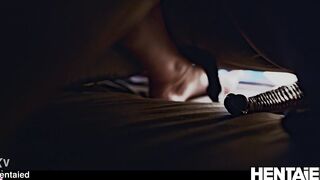 QUADRO PENETRATION - ALIEN Monster fuck hot brunette - Kitana Lure - 3 image