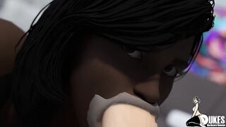 A freaky white guy gets to fuck big booty Ebony bitches all over his mansion - 10 image