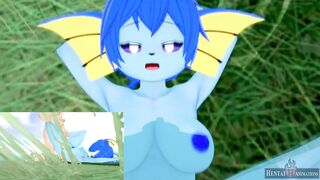Big tits Vaporeon (Pokemon) likes cock (POV) - Hentai Hot Animations - 2 image