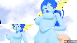 Big tits Vaporeon (Pokemon) likes cock (POV) - Hentai Hot Animations - 9 image