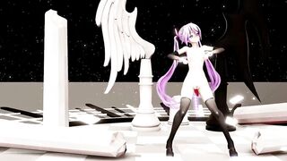 HATSUNE MIKU HENTAI MMD PROLAPSE AND PLUG UNDRESS NUDE DANCE PURPLE HAIR COLOR EDIT SMIXIX - 6 image