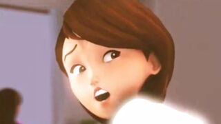 ELASTIGIRL FUCKING WHILE HER DAUGHTER IS DISTRACTED!!! - 1 image