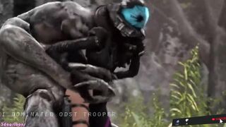 Halo Fucking Big Monster In Field - 3 image