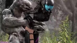 Halo Fucking Big Monster In Field - 5 image