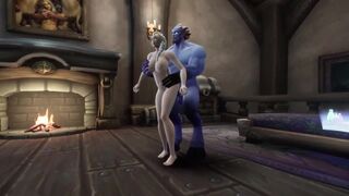 Blonde Witch take Big Blue Dick | Warcraft Parody - 1 image