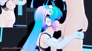 Miku siendo follada con el de Fernanfloo de fondo