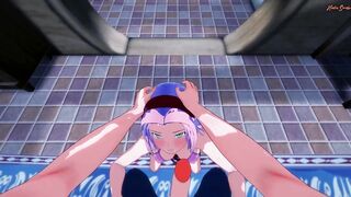 Sakura gets POV fucked doggystyle against the wall after swallowing your cum - Naruto Hentai. - 4 image
