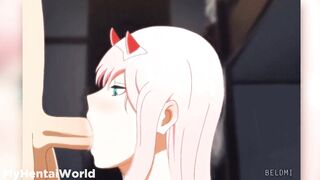 Darling in the Franxx Zero Two hentai animation Compilation Fuck - 2 image