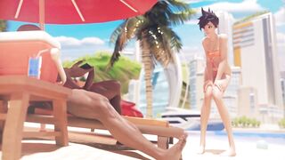 Tracer On Lifeguard Duty - Overwatch - 3D - 3 image