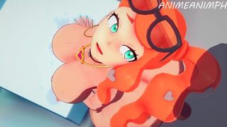 Fucking Sonya from Pokemon Until Creampie - Anime Hentai 3d Uncensored - 1 image