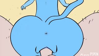 Sexy Blue Cat Furry Fucks Human Dick! Rule34 Original Animation - 10 image
