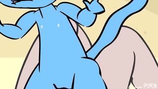 Sexy Blue Cat Furry Fucks Human Dick! Rule34 Original Animation - 4 image