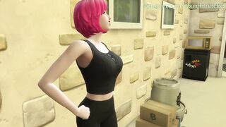 Lesbian Couple Fuck with Strap-On After Beer Pong - 99xarhtnadrd - 4 image