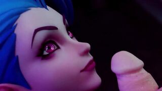 JINX SUCKING A HUGE COCK ANIMATION!!