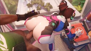 3D Compilation: Dva Titjob Mercy Tracer Widowmaker Fucked From Behind Overwatch Uncensored Hentai - 4 image