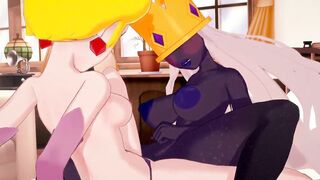 Super Mario Bros Lesbian - Shadow Peach and Shadow Queen - 3 image