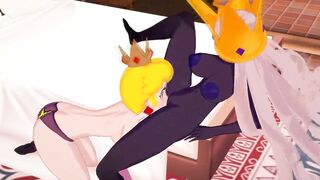 Super Mario Bros Lesbian - Shadow Peach and Shadow Queen - 7 image