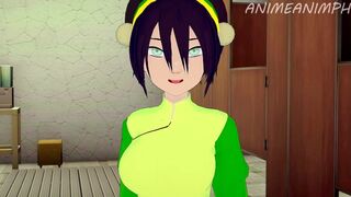 Fucking Toph Beifong from Avatar: The Last Airbender Until Creampie - Anime Hentai 3d Uncensored - 1 image
