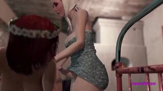 Futa MILF Fuck Sexy Babe Anal [ Animation 3D ;x ] - 3 image