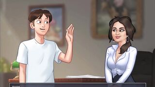 Summertime Saga - Russian secretary gets fucked by big American cock (Katya) - 8 image