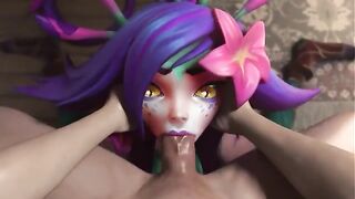 Neeko salty blowjob (League of Legends game 3d animation loop with sound) - 6 image