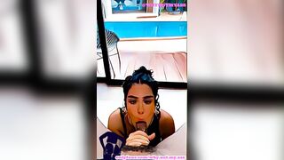 Animation girl give a blowjob in hotel room for all to see - 2 image