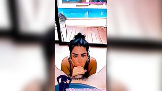 Animation girl give a blowjob in hotel room for all to see - 5 image