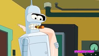 Futurama Bender and Leela cartoon porn - 3 image