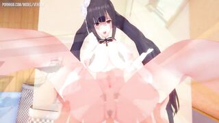 Azur Lane: Peter Strasser Sex with a Beautiful Girl. (3D Hentai) - 5 image