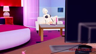 Boku No Hero Hentai - Mitsuki Bakugou Fingering herself and Squirt - 3D 4K - 5 image