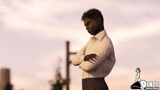 Sexy Ebony woman gets slutted out by her best friends son - 2 image