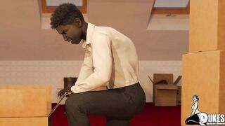 Sexy Ebony woman gets slutted out by her best friends son - 3 image