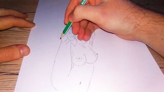 Naked Anime girl trains stretching - 7 image