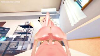 Nikke Goddess of Victory: Rupee Sex with a Beautiful Girl. (3D Hentai) - 8 image