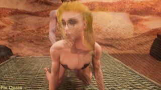 Blonde Piper fucked with the first client in the cave - Wild Life - 7 image