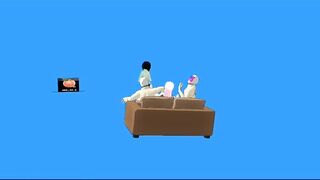 Two dick and pussy fingrinig hot