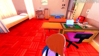 Ochako Uraraka Takes Deku's Virginity and Continues to Fuck - My Hero Academia Hentai 3d Compilation - 5 image