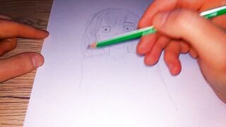 Hot anime tyan squeezed her huge boobs - 7 image